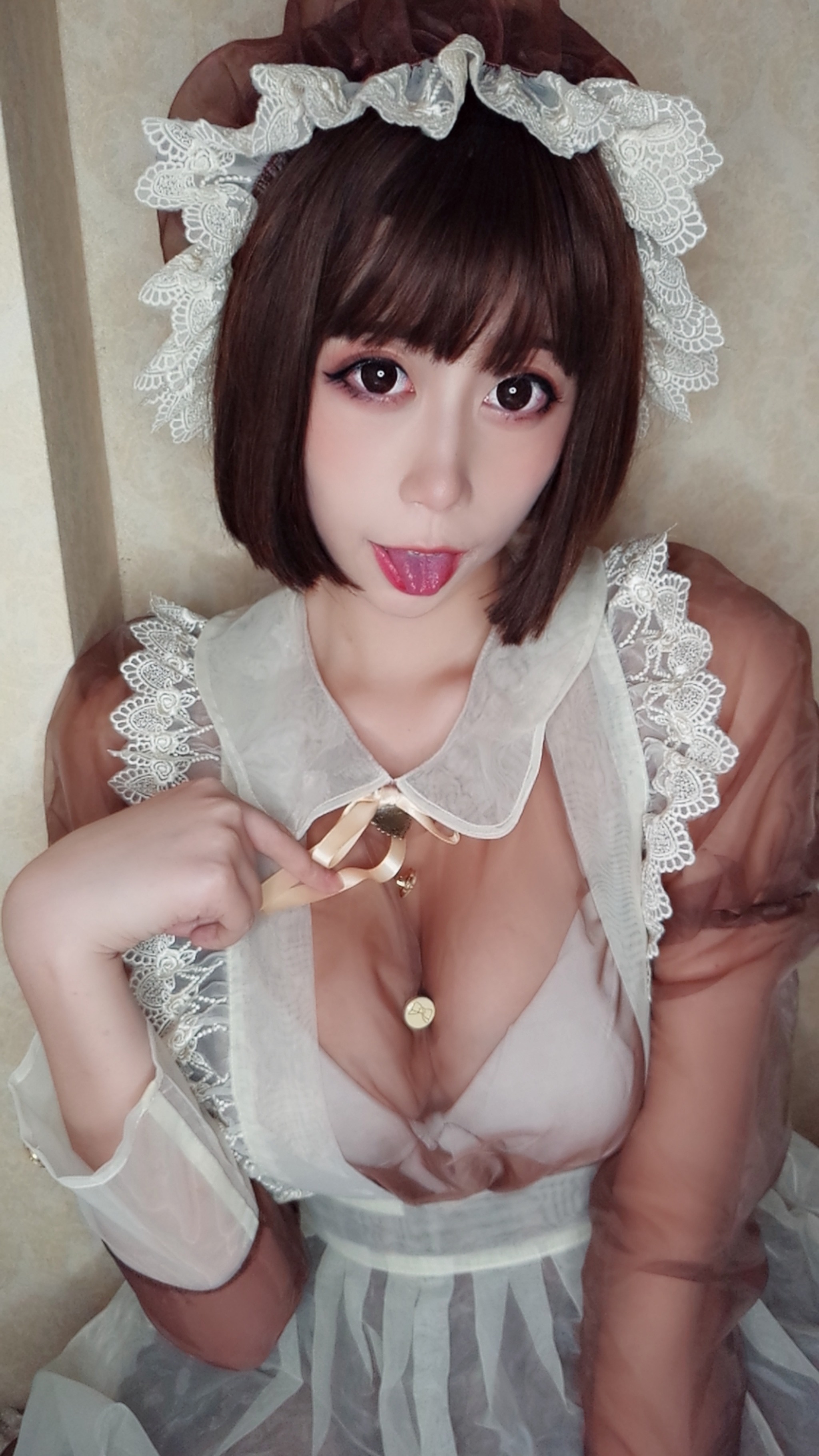 奈汐酱nice - NO.020 自撮り Vol.005-棕色透明女仆[41P4V]-XikXak